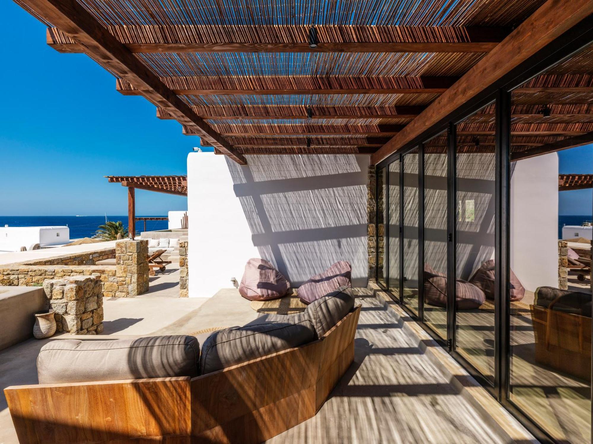 פלאטיס יאלוס Trinity Mykonos - Beachfront Villa מראה חיצוני תמונה