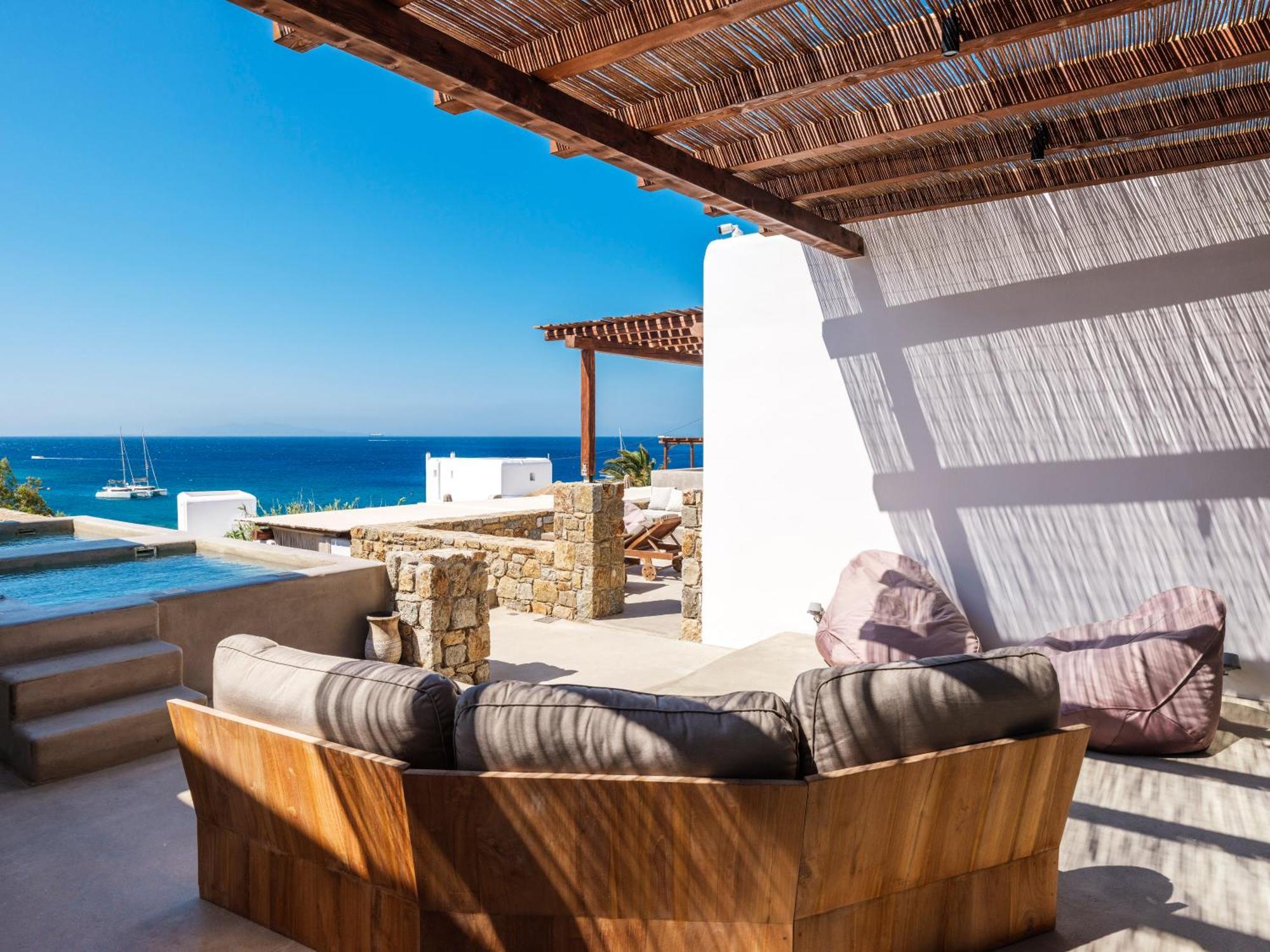 פלאטיס יאלוס Trinity Mykonos - Beachfront Villa מראה חיצוני תמונה